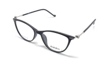 Load image into Gallery viewer, Cat Eye Crystal Studded Chakshu 1091 Plastic Specs For Women Matt Black