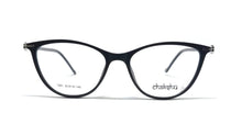 Load image into Gallery viewer, Cat Eye Crystal Studded Chakshu 1091 Plastic Specs For Women Matt Black