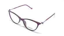 Load image into Gallery viewer, Cat Eye Crystal Studded Chakshu 1091 Plastic Specs For Women Shiny Purple