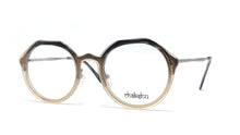 Load image into Gallery viewer, Chakshu 102967 Eagle Vision X Big Hexagon Acetate + Metal Handle Light Weight Spectacle Frame Brown