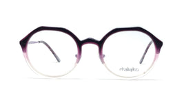 Chakshu 102967 Eagle Vision X Big Hexagon Acetate + Metal Handle Light Weight Spectacle Frame Purple