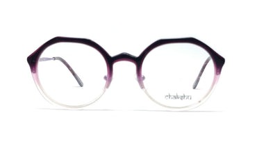 Chakshu 102967 Eagle Vision X Big Hexagon Acetate + Metal Handle Light Weight Spectacle Frame Purple