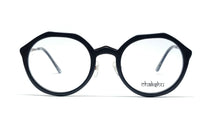 Load image into Gallery viewer, Chakshu 102967 Eagle Vision X Big Hexagon Acetate + Metal Handle Light Weight Spectacle Frame Black