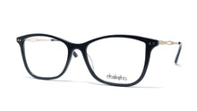 Load image into Gallery viewer, Chakshu 20058 Eagle Vision X Big Round Acetate + Metal Handle Light Weight Spectacle Frame Black