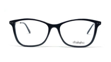 Load image into Gallery viewer, Chakshu 20058 Eagle Vision X Big Round Acetate + Metal Handle Light Weight Spectacle Frame Black