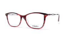 Load image into Gallery viewer, Chakshu 20058 Eagle Vision X Big Round Acetate + Metal Handle Light Weight Spectacle Frame Red