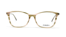 Load image into Gallery viewer, Chakshu 20058 Eagle Vision X Big Round Acetate + Metal Handle Light Weight Spectacle Frame  Brown