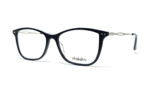 Load image into Gallery viewer, Chakshu 20058 Eagle Vision X Big Round Acetate + Metal Handle Light Weight Spectacle Frame  Black
