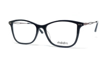 Load image into Gallery viewer, Chakshu 20058 Eagle Vision X Big Round Acetate + Metal Handle Light Weight Spectacle Frame  Black