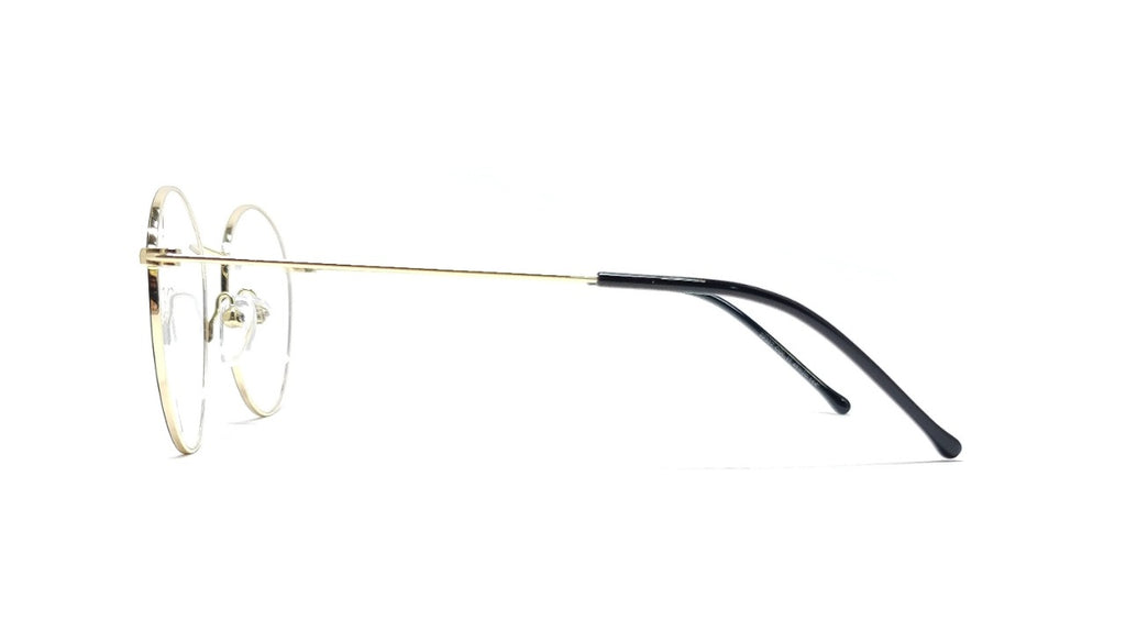 Brass Goat By Eagle Vision X - Round Metal Spectacle Frame - 22337 BLACK