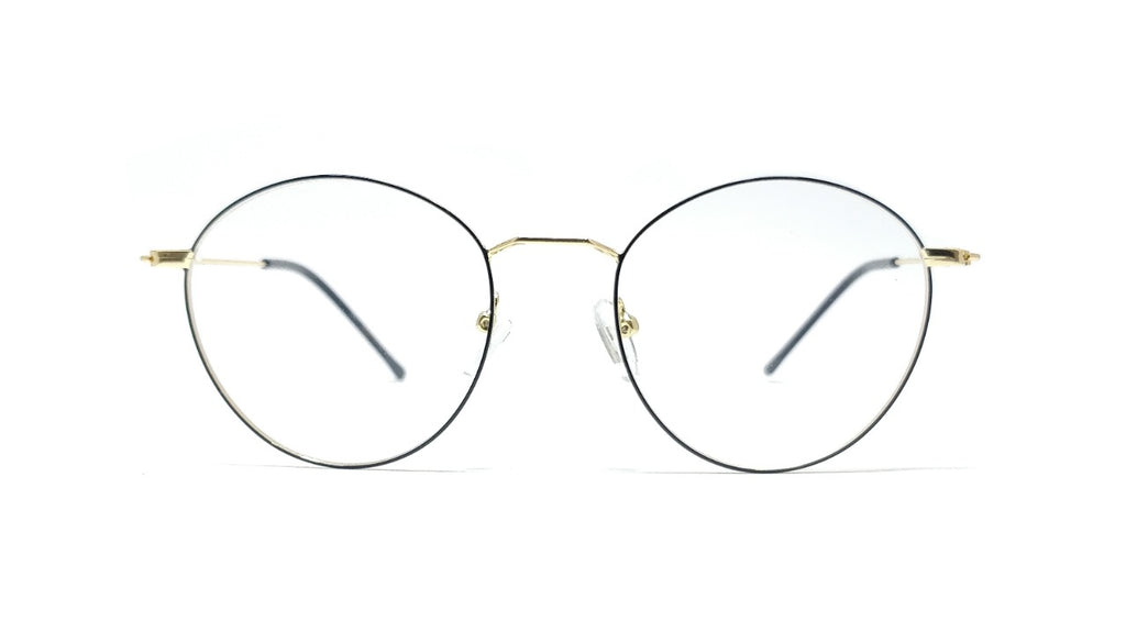 Brass Goat By Eagle Vision X - Round Metal Spectacle Frame - 22337 BLACK