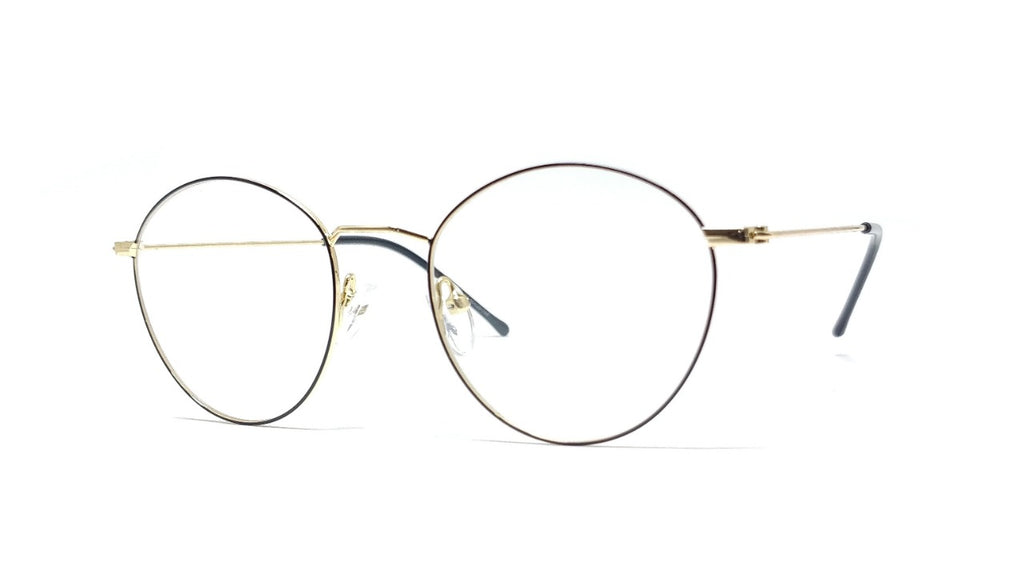 Brass Goat By Eagle Vision X - Round Metal Spectacle Frame - 22337 GOLD
