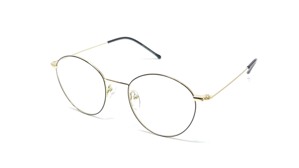 Brass Goat By Eagle Vision X - Round Metal Spectacle Frame - 22337 GOLD