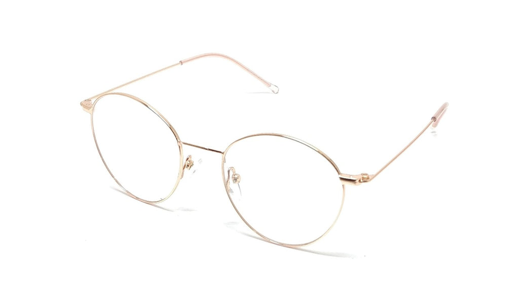 Brass Goat By Eagle Vision X - Round Metal Spectacle Frame - 22337 GOLD