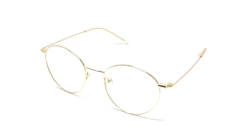 Brass Goat By Eagle Vision X - Round Metal Spectacle Frame - 22337 GOLD