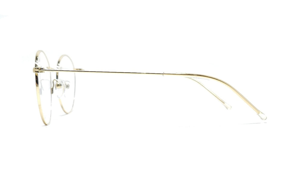Brass Goat By Eagle Vision X - Round Metal Spectacle Frame - 22337 GOLD