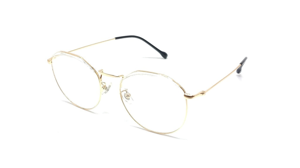 Brass Goat - Hexagon-Round Metal Spectacle Frame - 9356 GOLD