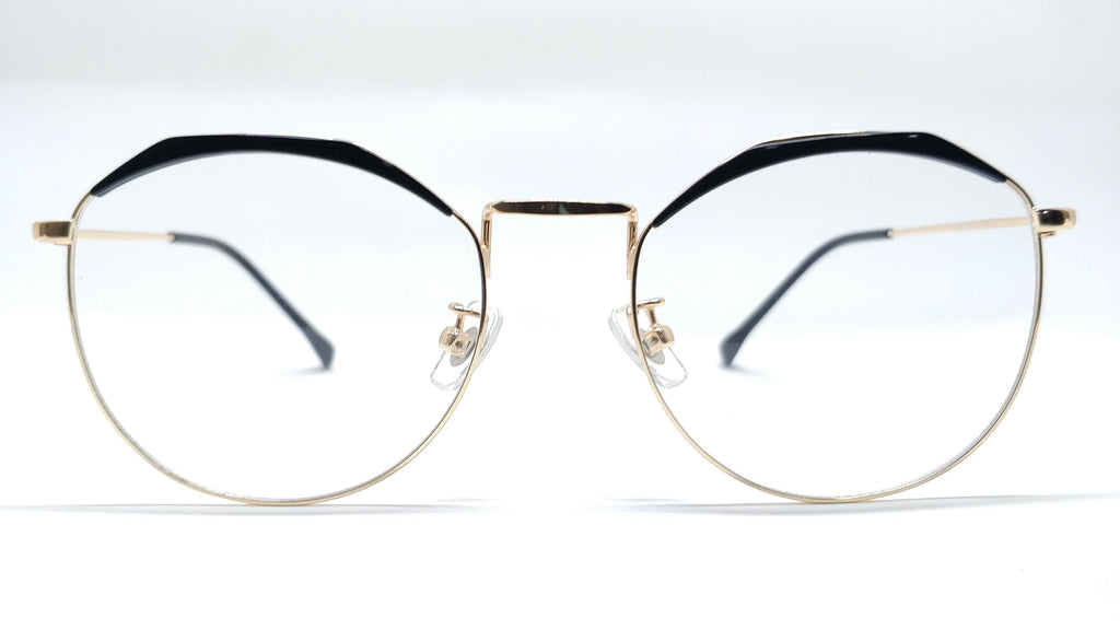 Brass Goat - Hexagon-Round Metal Spectacle Frame - 9356 GOLD