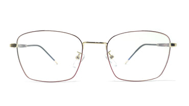 Brass Goat By Eagle Vision X - Square Metal Spectacle Frame - 22321 GOLD