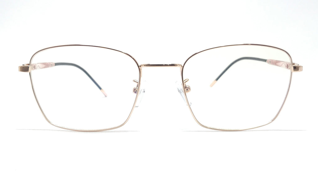 Brass Goat By Eagle Vision X - Square Metal Spectacle Frame - 22321 GOLD