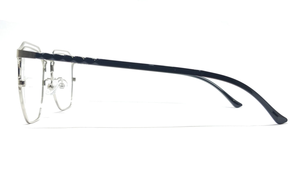 Brass Goat - Hexagon Metal Unisex Spectacle Frame - 9363 SILVER