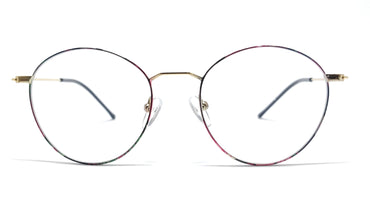 Brass Goat By Eagle Vision X - Round Metal Spectacle Frame - 22337 BLACK