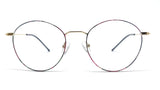 Brass Goat 22337 - Retro Round Metal Full Rim Glasses Frame Eagle Vision X