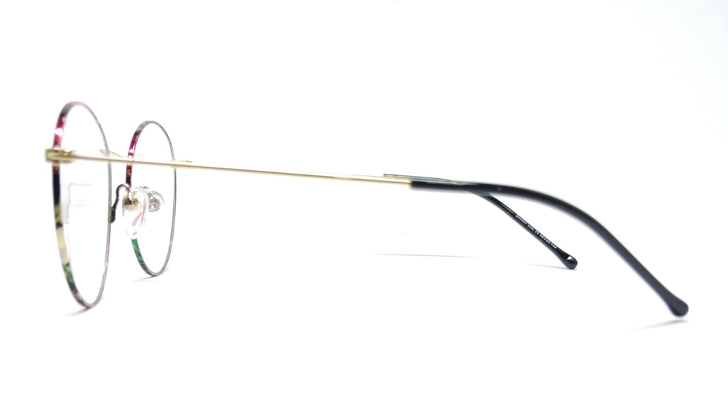 Brass Goat By Eagle Vision X - Round Metal Spectacle Frame - 22337 GOLD