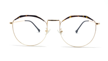 Brass Goat - Hexagon-Round Metal Spectacle Frame - 9356 GOLD