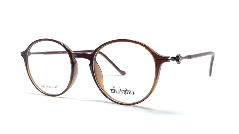 Chakshu 1092 - Crystal Studded Cat Eye Tr90 Glasses Frame Eagle Vision X