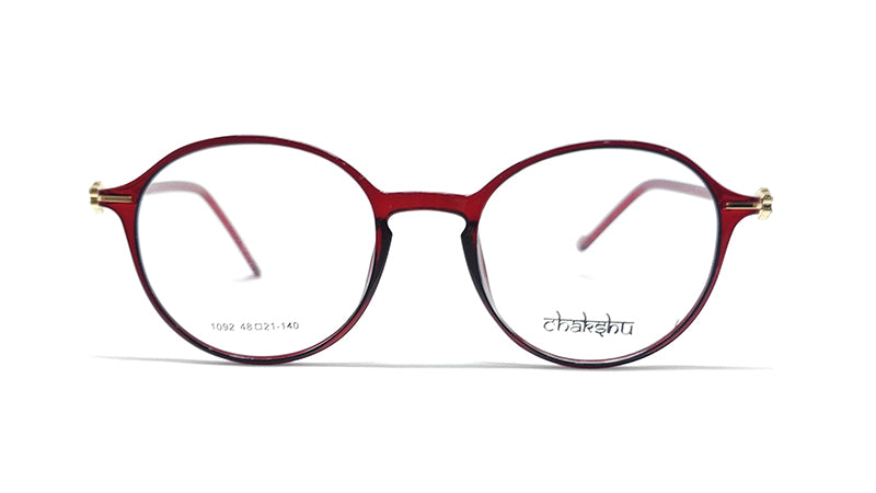 Chakshu 1092 - Crystal Studded Cat Eye Tr90 Glasses Frame Eagle Vision X