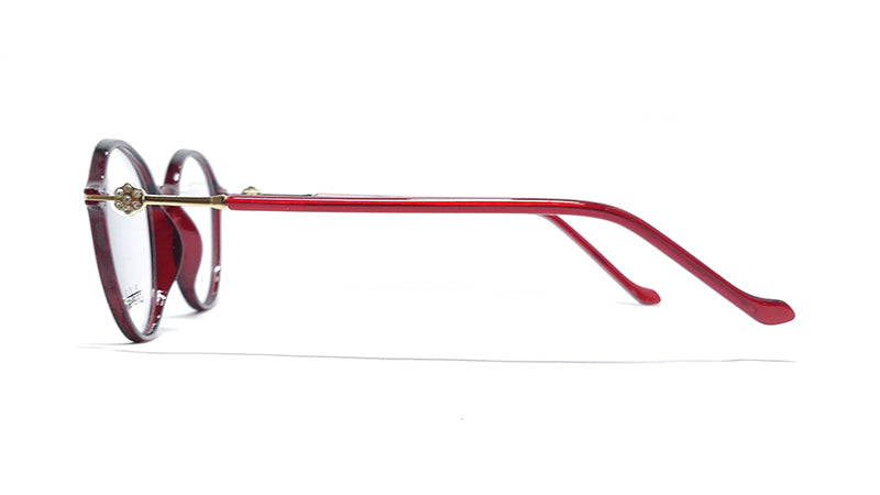 Chakshu 1092 - Crystal Studded Cat Eye Tr90 Glasses Frame Eagle Vision X