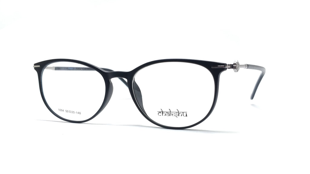 Chakshu 1094 - Crystal Studded Cat Eye Tr90 Glasses Frame Eagle Vision X