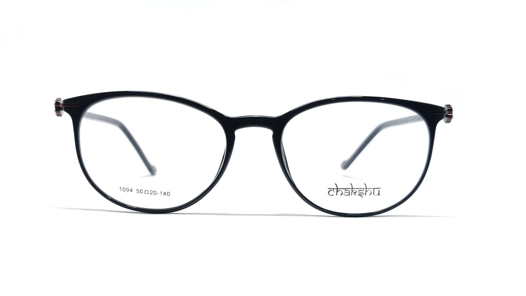 Chakshu 1094 - Crystal Studded Cat Eye Tr90 Glasses Frame Eagle Vision X