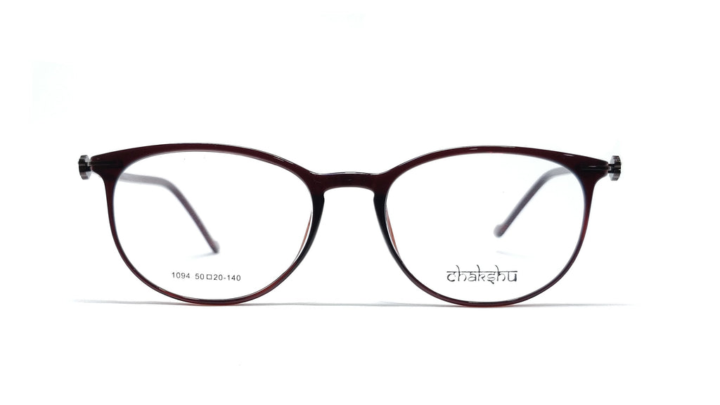 Chakshu 1094 - Crystal Studded Cat Eye Tr90 Glasses Frame Eagle Vision X