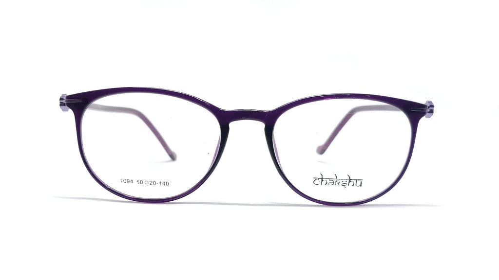 Chakshu 1094 - Crystal Studded Cat Eye Tr90 Glasses Frame Eagle Vision X
