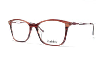 Load image into Gallery viewer, Chakshu 20058 Eagle Vision X Big Round Acetate + Metal Handle Light Weight Spectacle Frame  Red