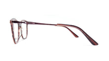 Load image into Gallery viewer, Chakshu 20058 Eagle Vision X Big Round Acetate + Metal Handle Light Weight Spectacle Frame  Red