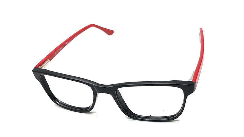 BLACK WITH RED