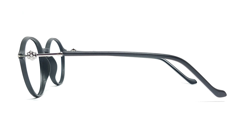 Chakshu 1092 - Crystal Studded Cat Eye Tr90 Glasses Frame Eagle Vision X