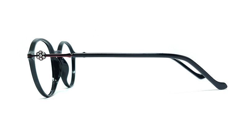 Chakshu 1092 - Crystal Studded Cat Eye Tr90 Glasses Frame Eagle Vision X