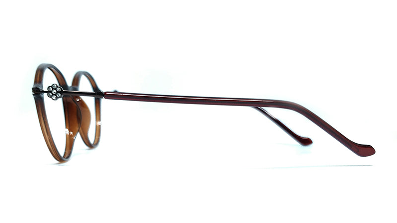 Chakshu 1092 - Crystal Studded Cat Eye Tr90 Glasses Frame Eagle Vision X
