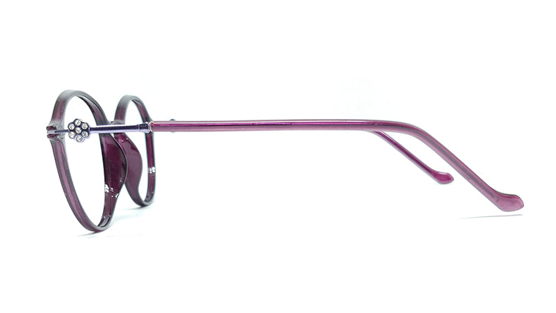 Chakshu 1092 - Crystal Studded Cat Eye Tr90 Glasses Frame Eagle Vision X