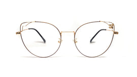 9250 - Cat Eye Metal Full Rim Glasses Frame Eagle Vision X