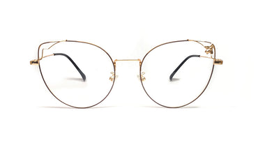 9250 - Cat Eye Metal Full Rim Glasses Frame Eagle Vision X