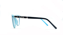 Load image into Gallery viewer, Eagle Vision X 60081 Ladies TR90 + Acetate New 2021 Cat Eye Frame - Light Blue + Dark Blue