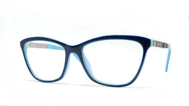 Eagle Vision X 60081 Ladies TR90 + Acetate New 2021 Cat Eye Frame - Light Blue + Dark Blue