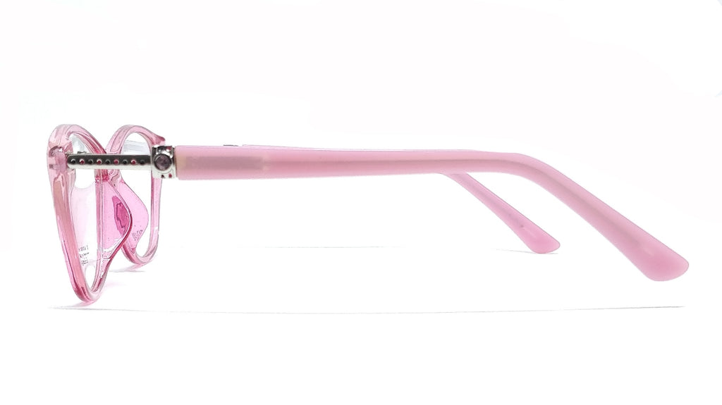 Eagle Vision X 60085 Ladies TR90 + Acetate New 2021 Light Weight Cat Eye Frame Transparent Pink