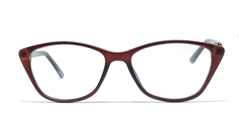 Eagle Vision X 60085 Ladies TR90 + Acetate New 2021 Light Weight Cat Eye Frame Matt Purple