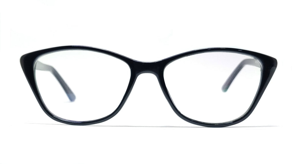 Eagle Vision X 60085 Ladies TR90 + Acetate New 2021 Light Weight Cat Eye Frame Shiny Black